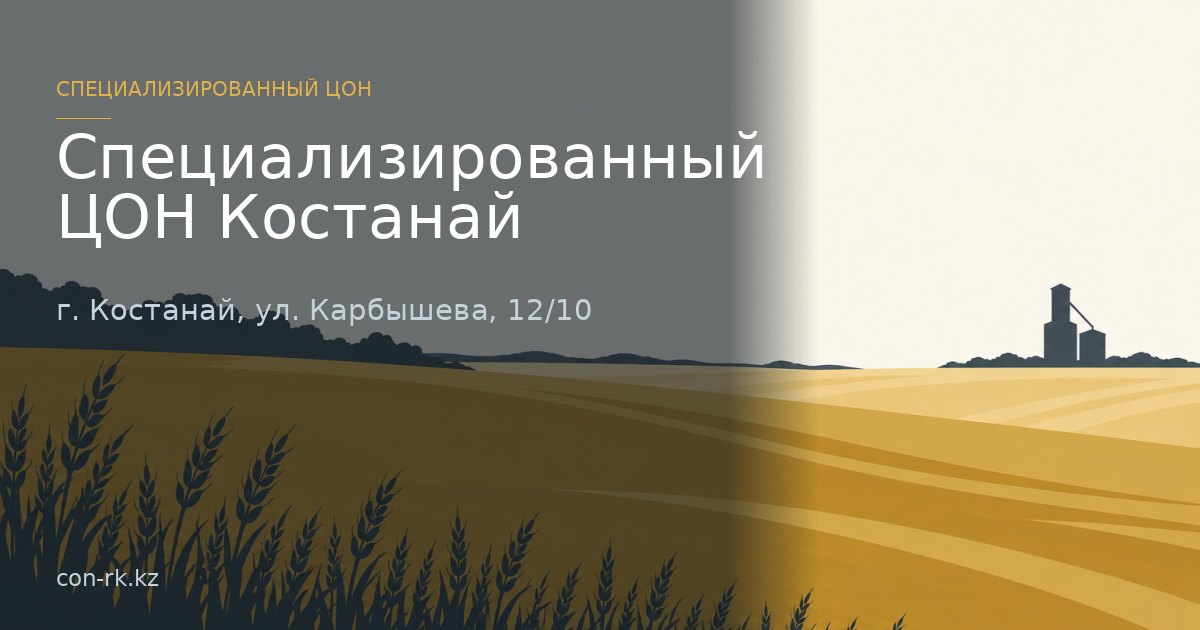 Специализированный ЦОН Костанай, г. Костанай