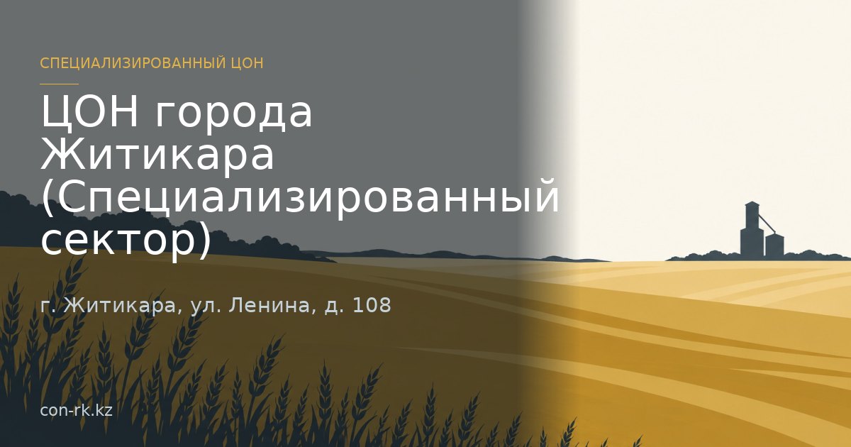 ЦОН города Житикара (Специализированный сектор), г. Житикара