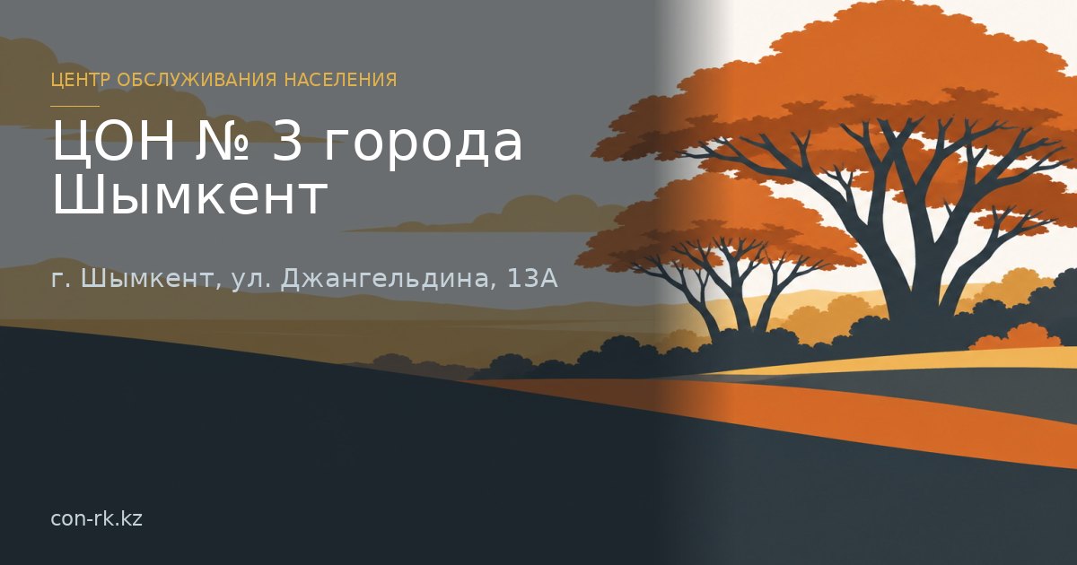 ЦОН № 3 города Шымкент, г. Шымкент