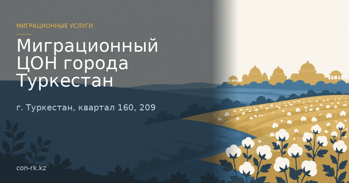 Миграционный ЦОН города Туркестан, г. Туркестан