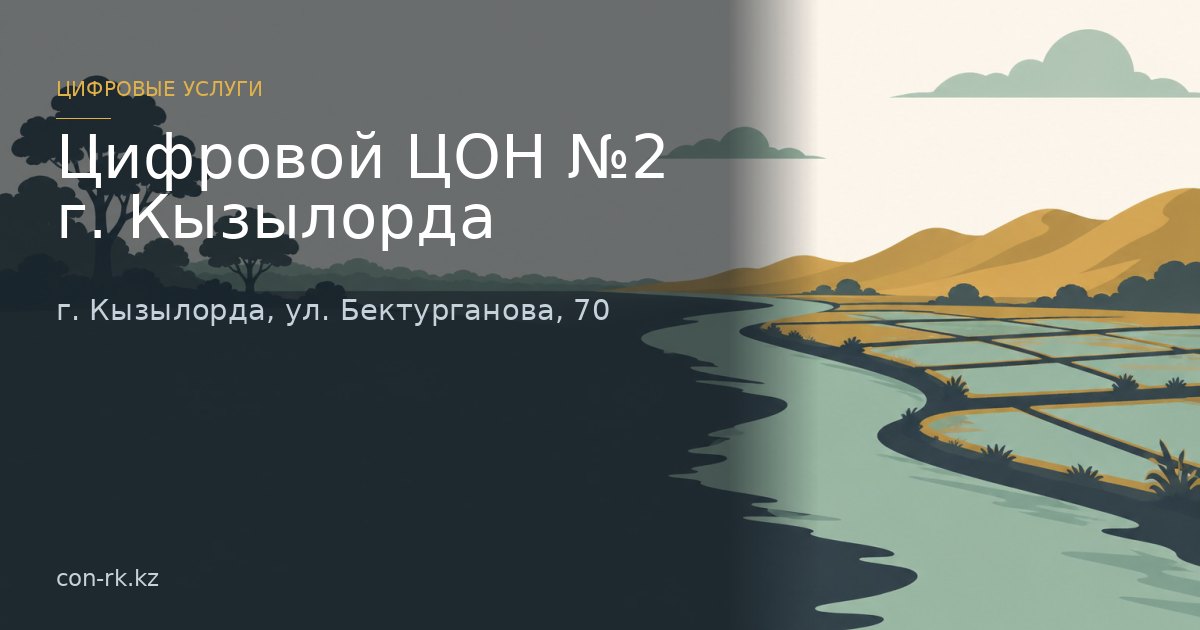 Цифровой ЦОН №2 г. Кызылорда, г. Кызылорда