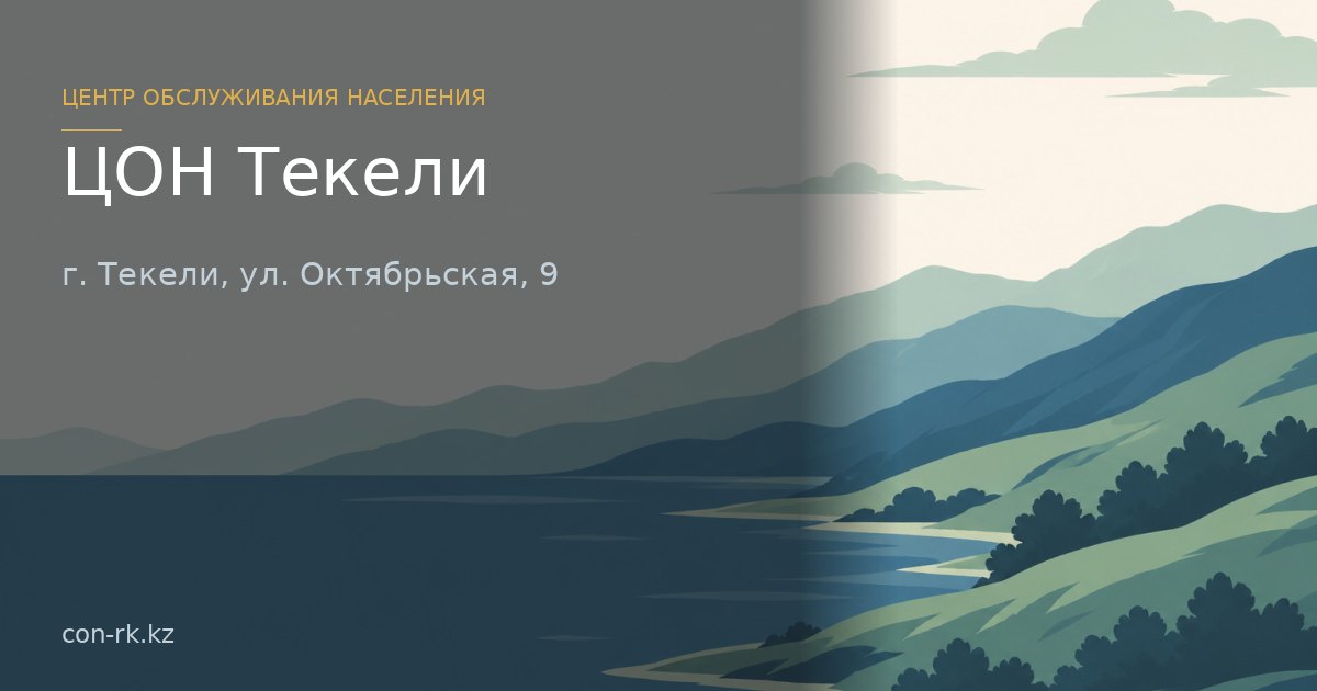 ЦОН Текели, г. Текели