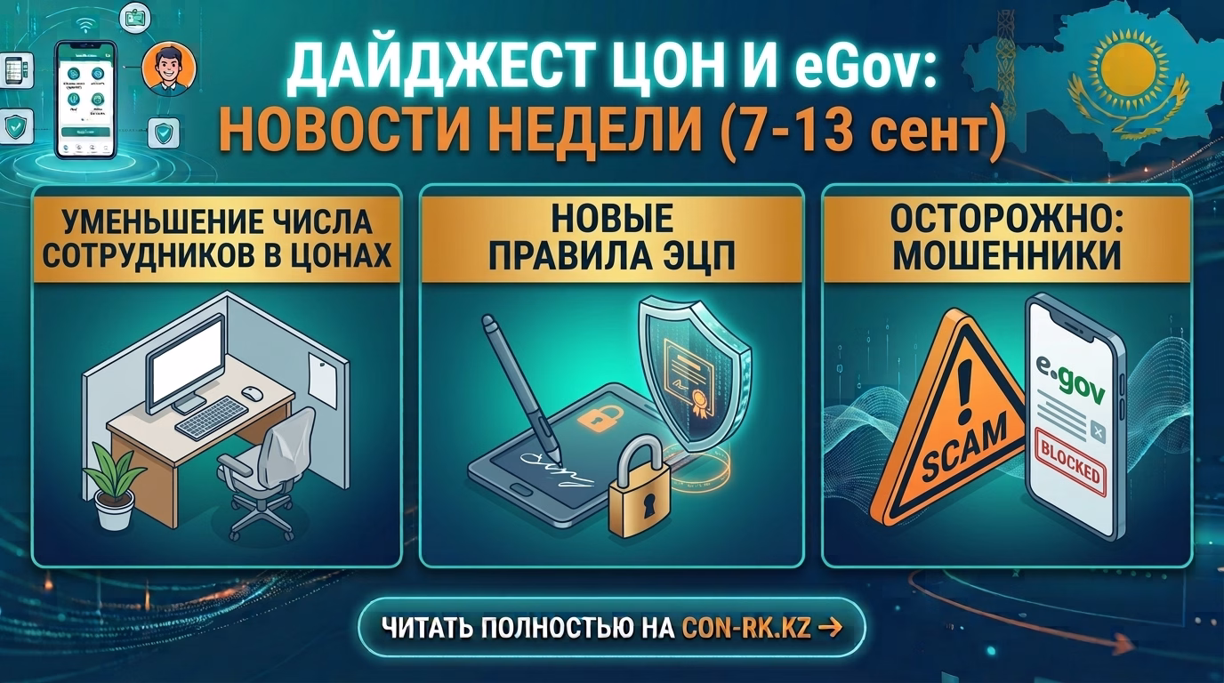 Дайджест ЦОН и eGov №16: сокращение числа сотрудников в ЦОН и новые правила ЭЦП